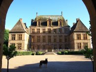 The main courtyard of the château